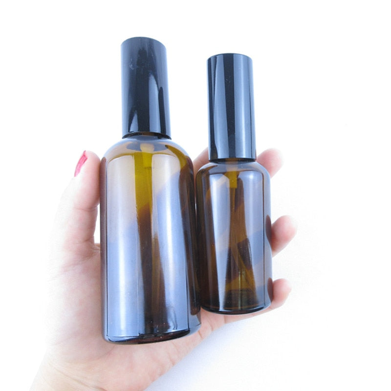 Refillable Travel Size Glass Spray Bottle for Essential Oils