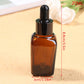 Amber Square Glass Dropper Bottle - Essential Oils Aromatherapy Refillable Bottle